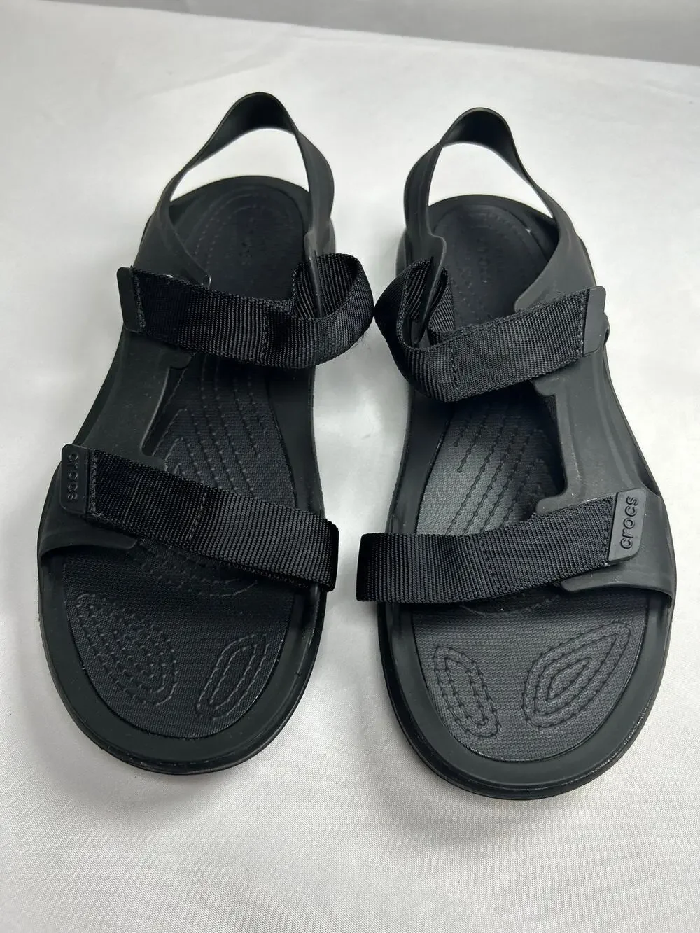 NWOT Crocs Swiftwater Expedition Sandal Shoes Strap Black Rubber men Size 11 M